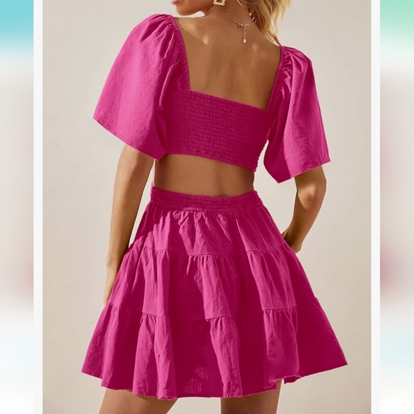 ANRABESS Hot pink Size XL Women's Dress - Picture 2 of 6